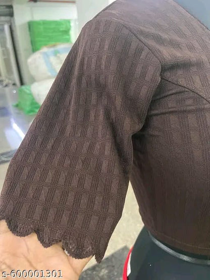 Elegant Brown Designer Blouse by Unique Garments