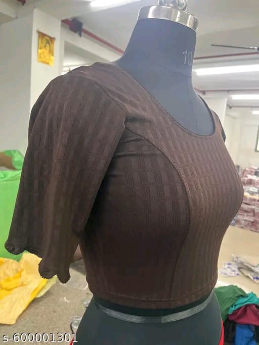 Elegant Brown Designer Blouse by Unique Garments